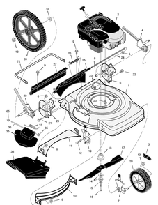 Part Location Diagram of F-040407L Murray Instruction Book